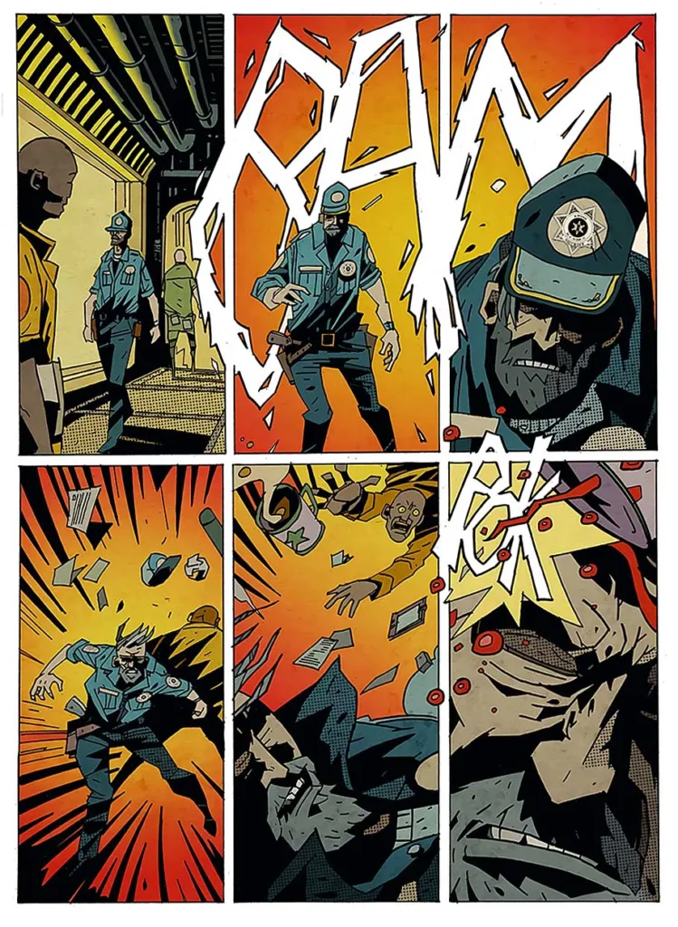 Página comic bloodmoon, accion